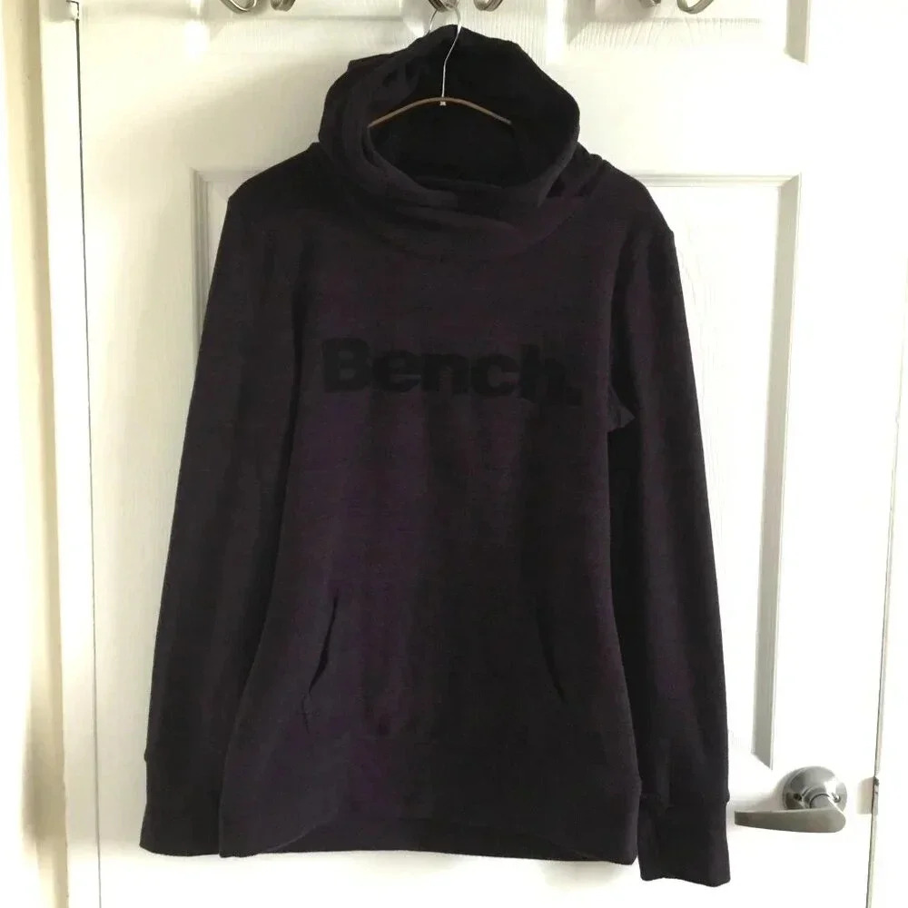 Bench  Hoodie Fleece sweatshirt pullover Casual ,Oversize Size :Small